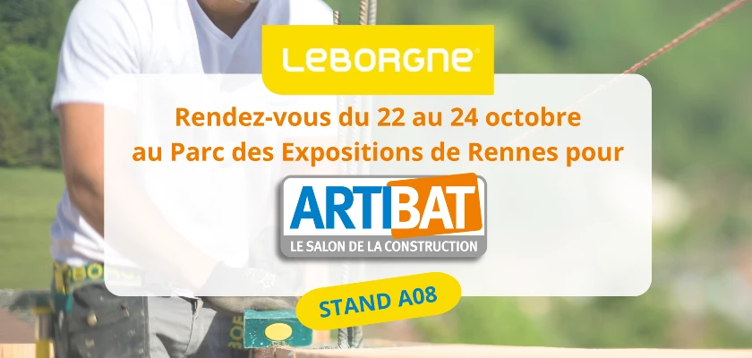 Rendez-vous à Artibat Rennes pour découvrir nos nouveaux indispensables pour les maçons !