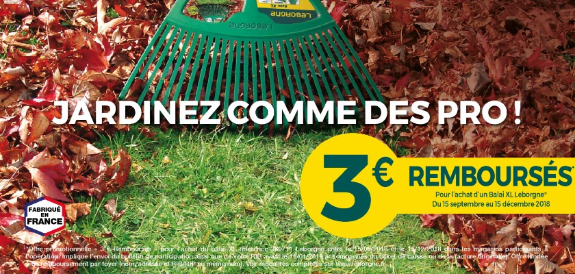 Jardin : Promotion Automne 2018 - Balai XL
