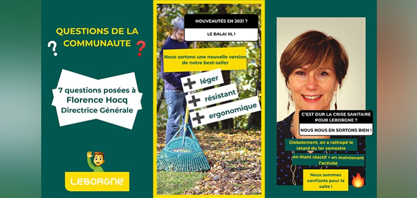 Florence Hocq, directrice générale du Groupe Leborgne, répond aux questions des communautés des jardiniers et des professionnels du bâtiment