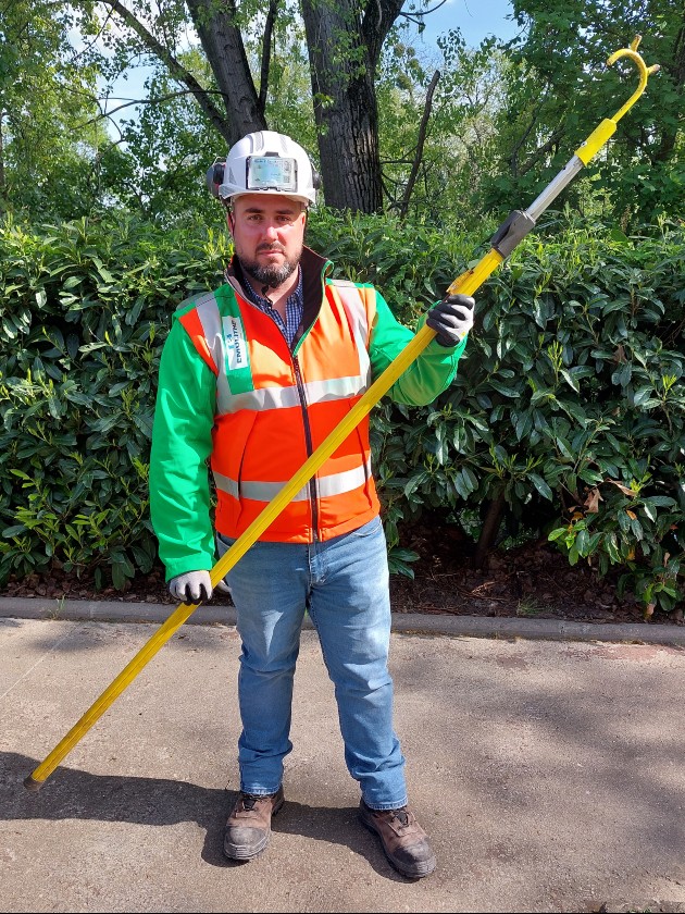 Boris Laye, Agences EMULITHE et TP Goulard : « La gaffe manche télescopique permet de répondre à un vrai besoin de nos collaborateurs »