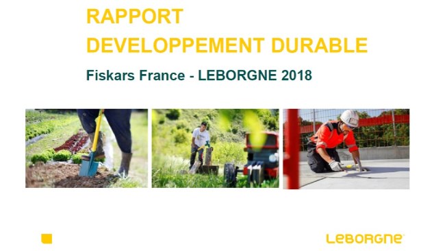 Rapport développement durable Leborgne 2018