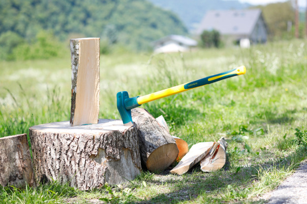 Hache En Bois Outil Pour Le Travail Du Bois Ou Le Bûcheron