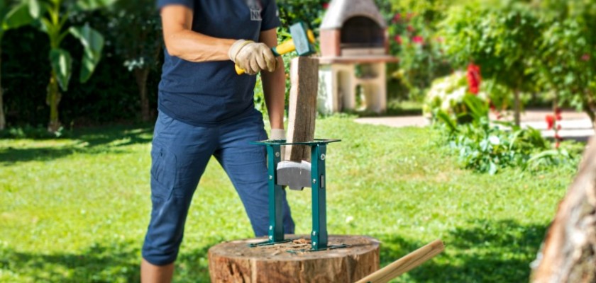 Le refendeur de bûche inversé : l’outil idéal pour couper des bûches et du petit bois été comme hiver !