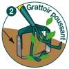 Griffe 3 dents + grattoir oscillant naturOvert