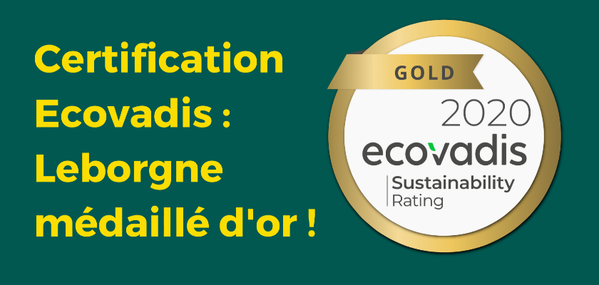Certification Ecovadis : Leborgne médaillé d’or