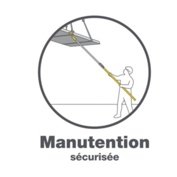 Gaffe manche télescopique Nanovib® 6