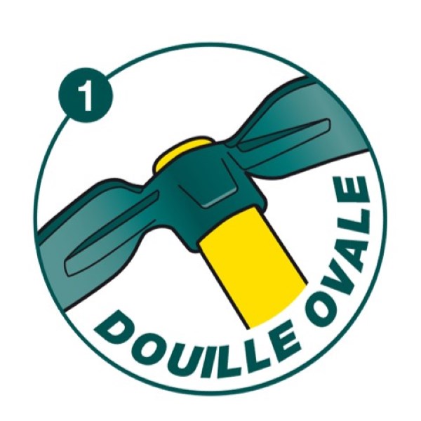 Serfouette forgée panne et langue douille ovale duopro 4