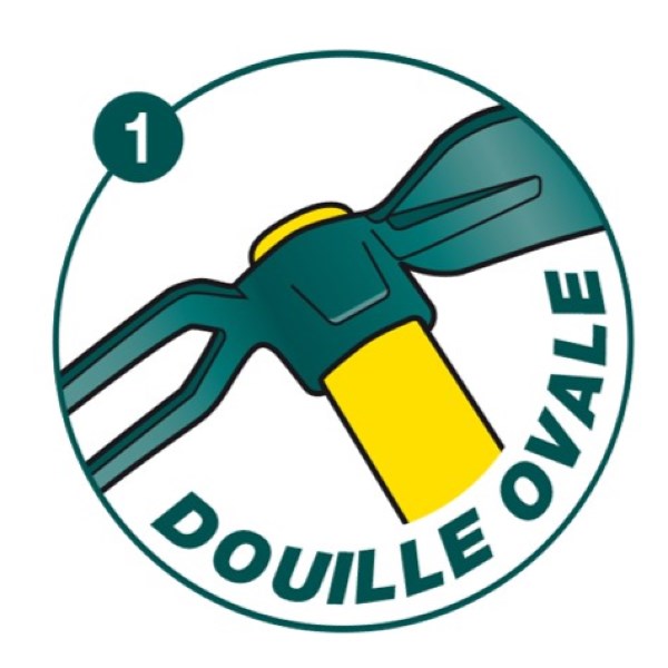 Serfouette forgée panne et fourche douille ovale duopro 4